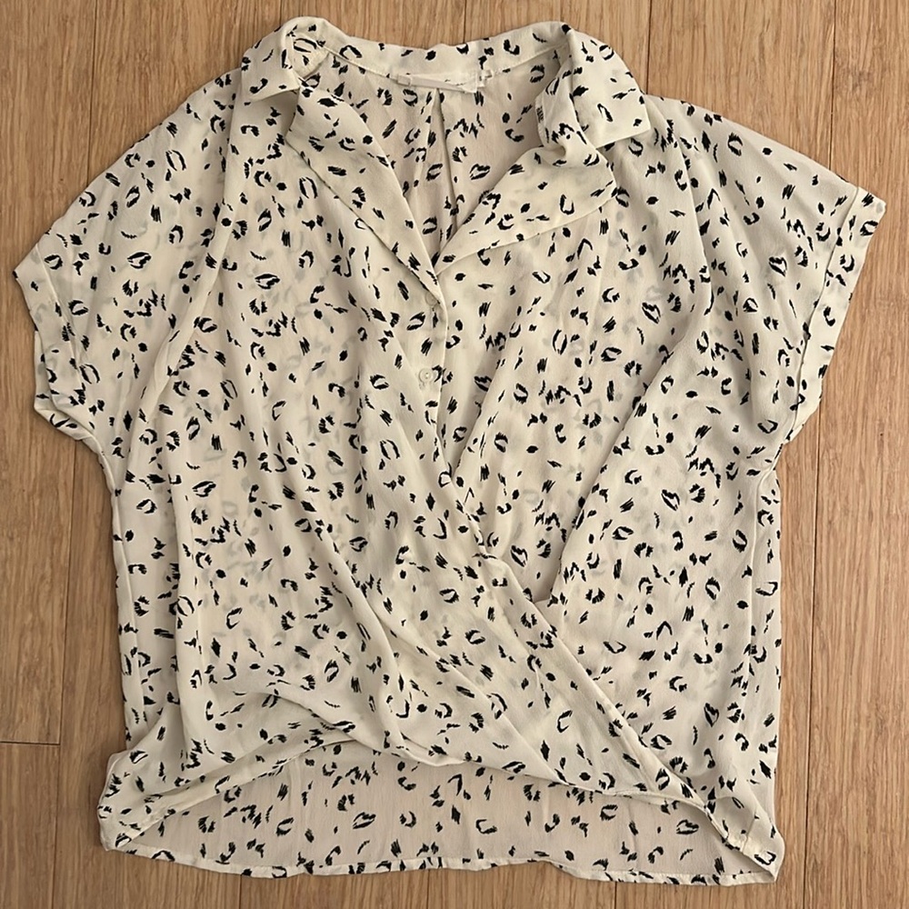 All in Favor Nordstrom Faux Wrap Blouse